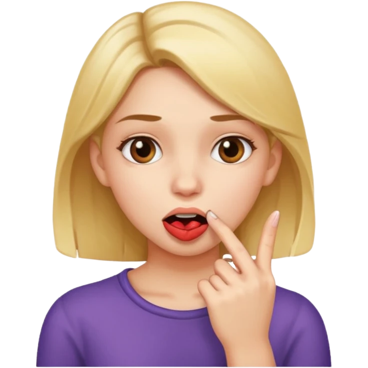 bite your finger girl emoji