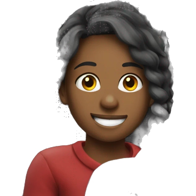 smiling girl in car interior Christmas  emoji