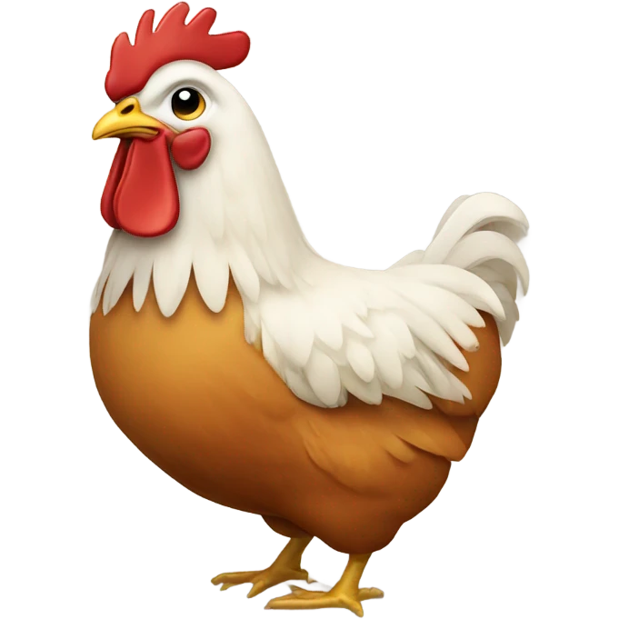 farmer chicken  emoji
