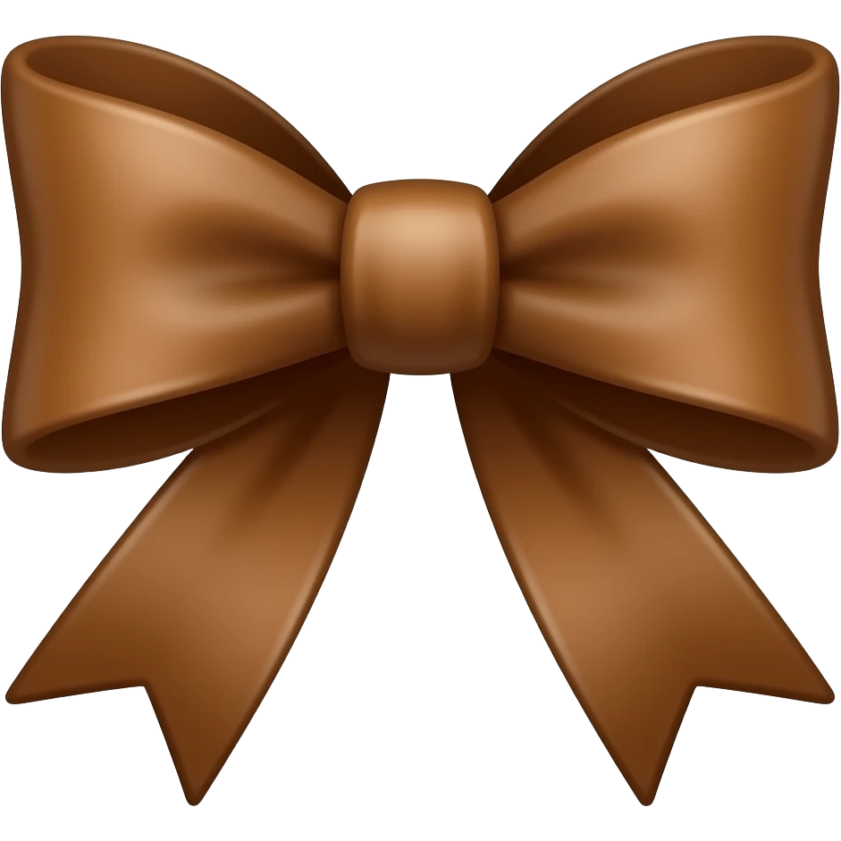 Brown bow emoji copy paste make it small in size emoji