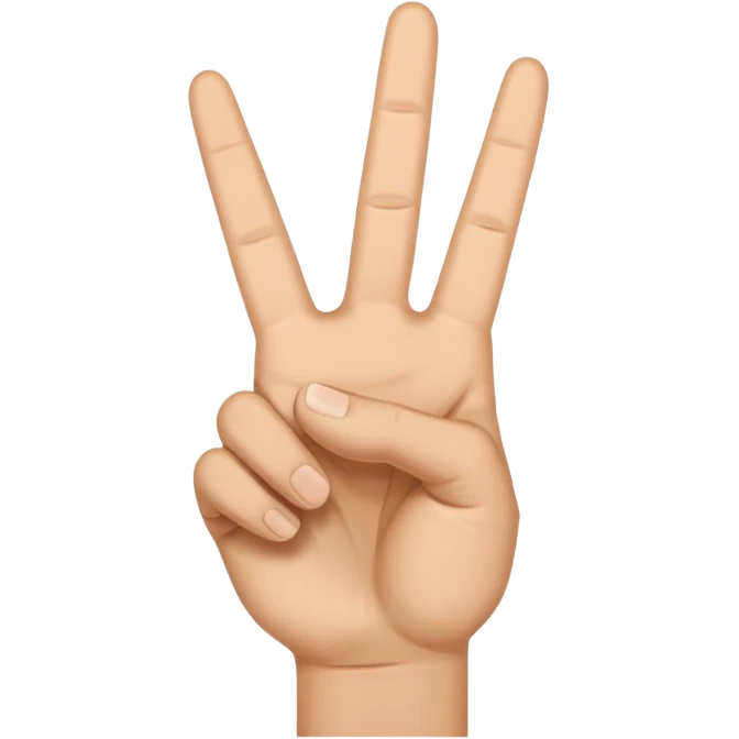peace sign emoji hand emoji