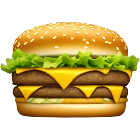 gold bigmac emoji