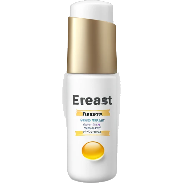 eye cream bottle with label emoji