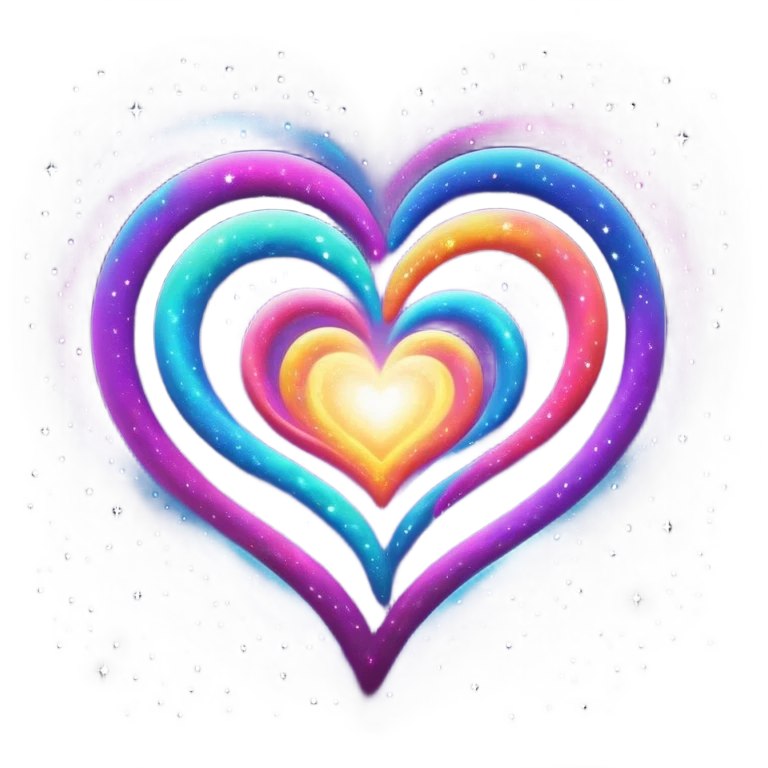 Galaxy heart emoji