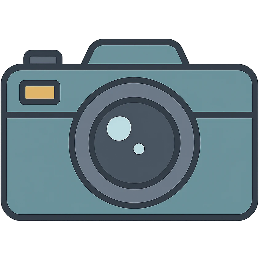 flat toon style camera emoji