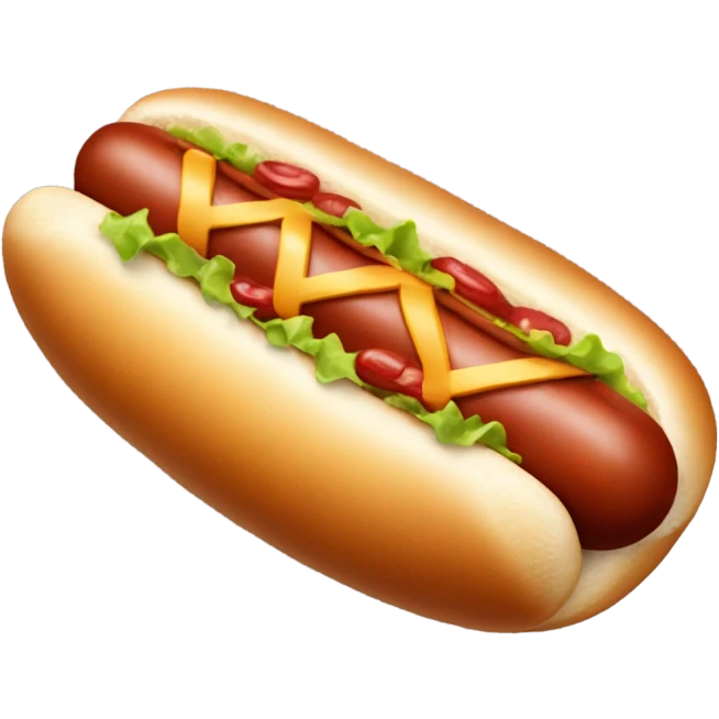 Hotdog with a cancel out  emoji