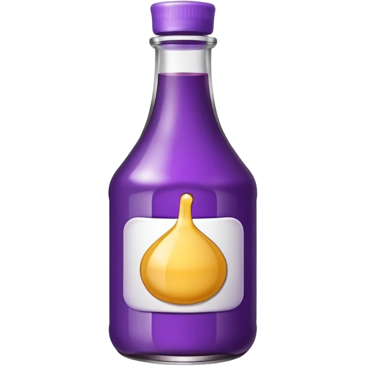 purple sauce bottle  emoji