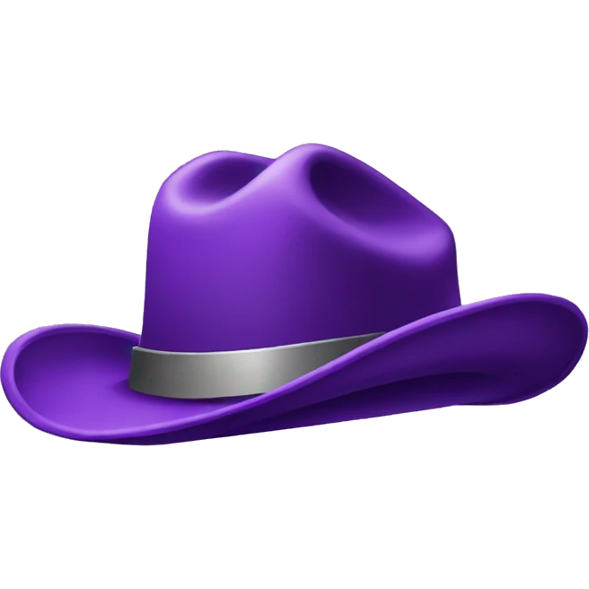 Purple cowboy hat emoji