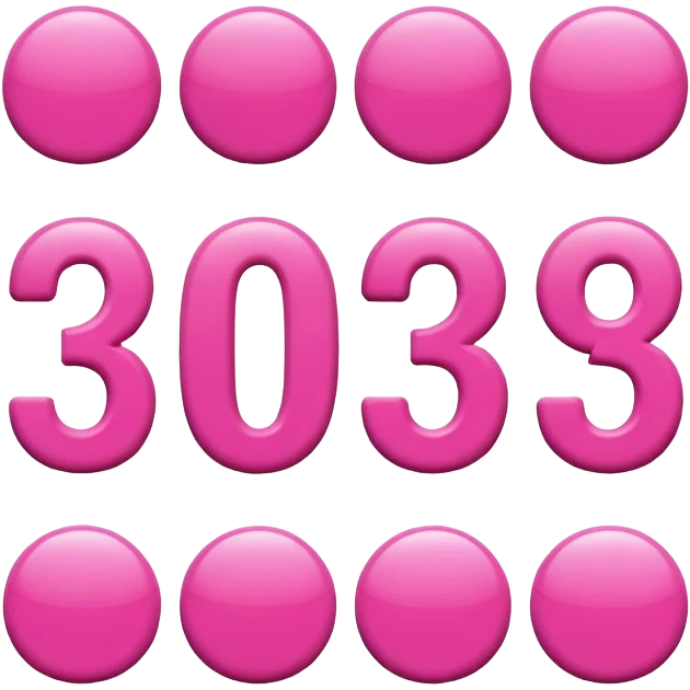 pink numbers emoji