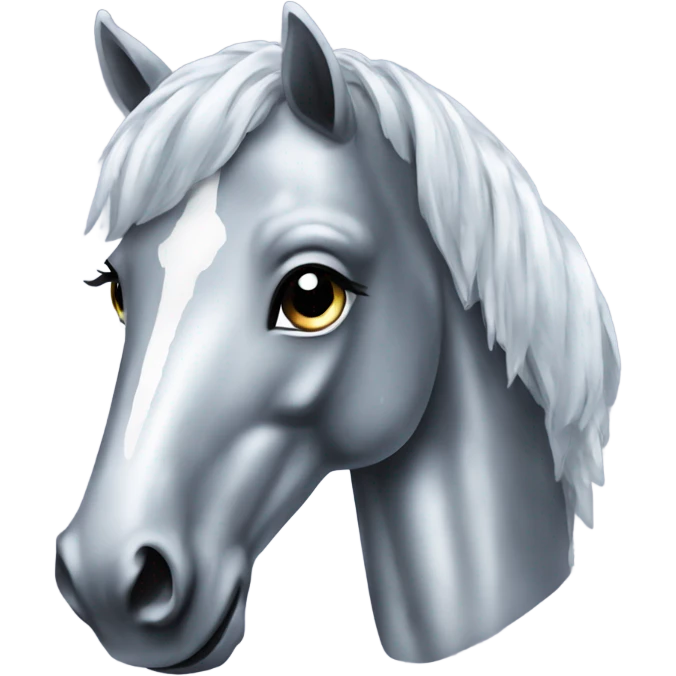 Silver disco ball horse  emoji