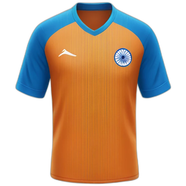 India soccer jersey emoji