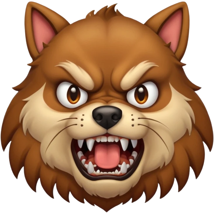 Angry dog emoji