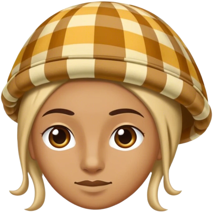 Coiffe en tissu madras Antillais à 3 pointes emoji