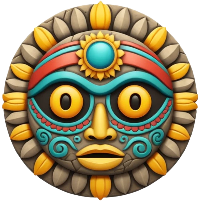 Sol y luna mexica  emoji