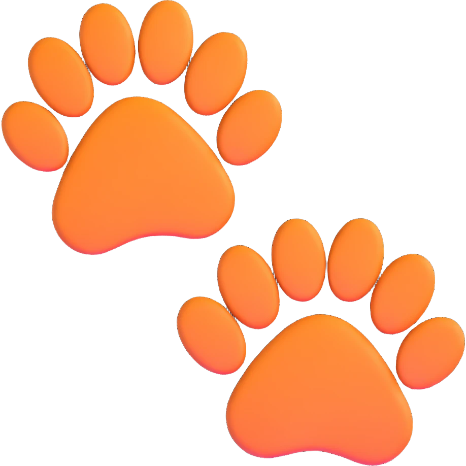 two puppy paws emoji