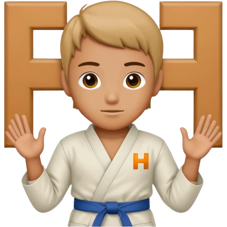sensei Posing as the letter H emoji