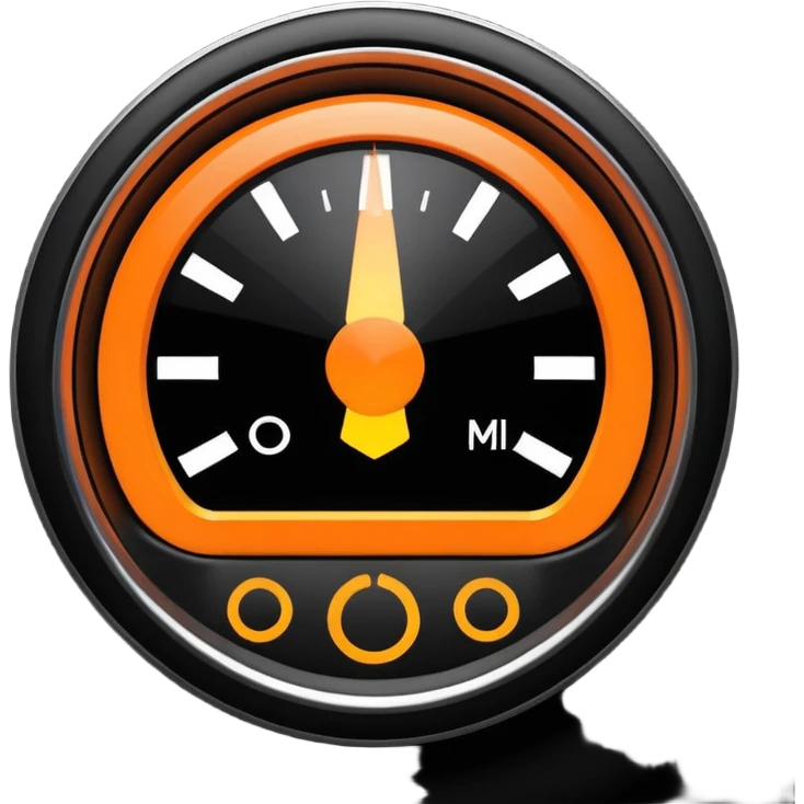 Engine management warning light  emoji