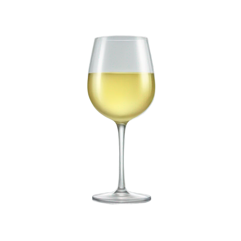 Glass of white wine emoji