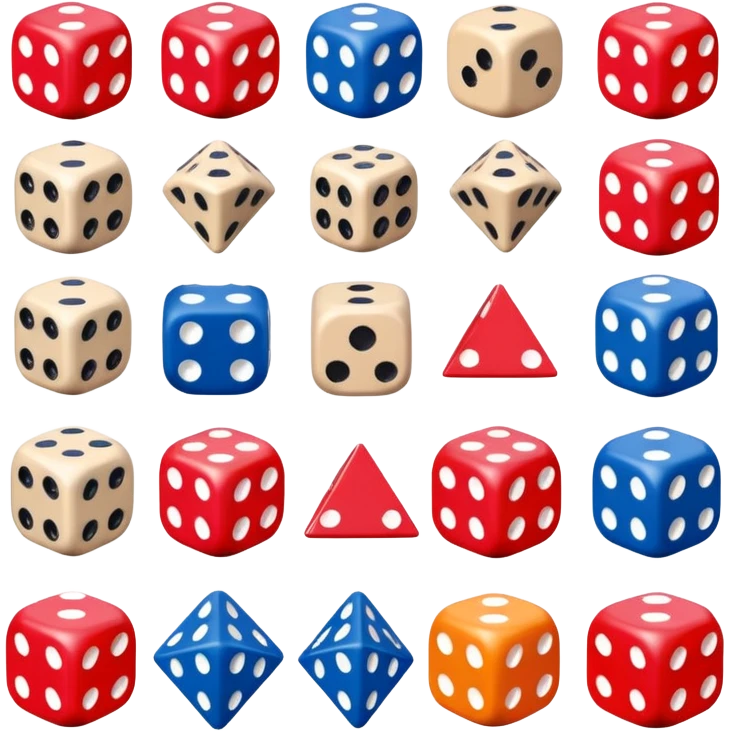 board game dice for group play with other persons emoji