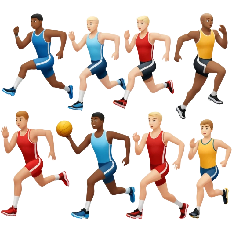 des athletes HANDICPÉS avec des protheses de jambes qui font du handisport emoji