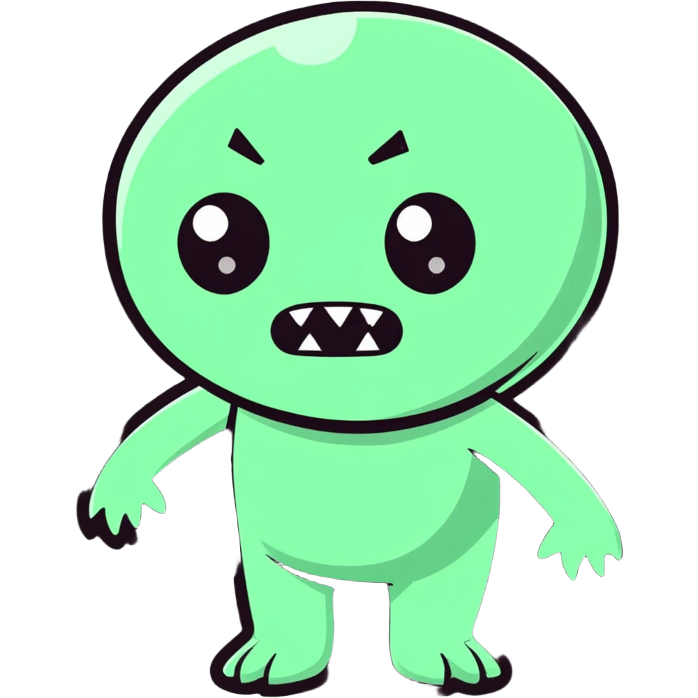 scared character emoji