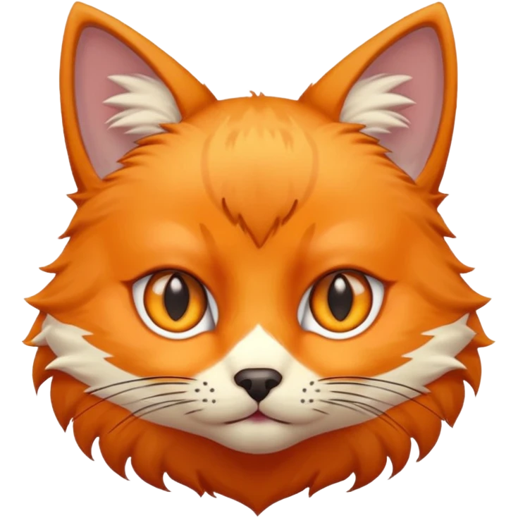 Cat with slim fox eyes cat with fox eyes emoji