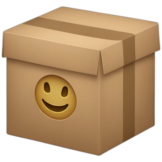 Box with text GB on it emoji