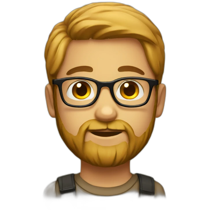 boy whit glasses and beard emoji