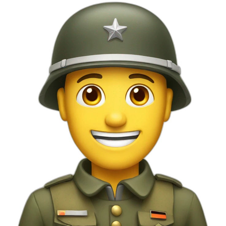 German soldier happy emoji