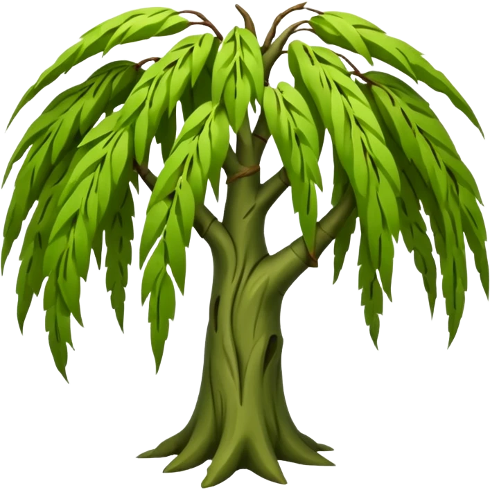 Weeping willow tree emoji
