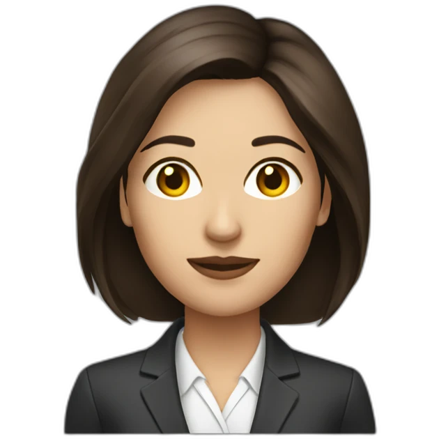 woman business analyst brunette emoji