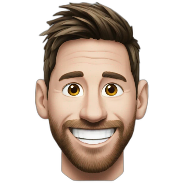 Messi riendo emoji