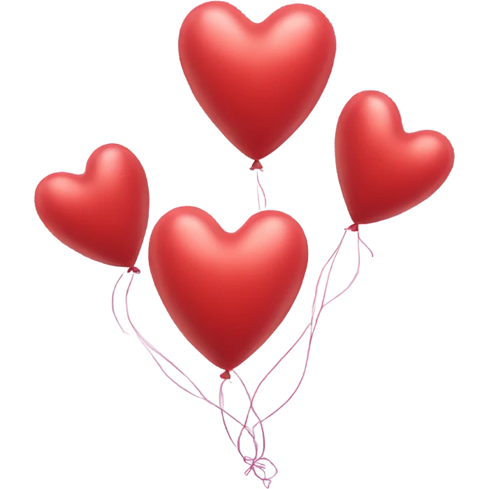 Heart balloons emoji