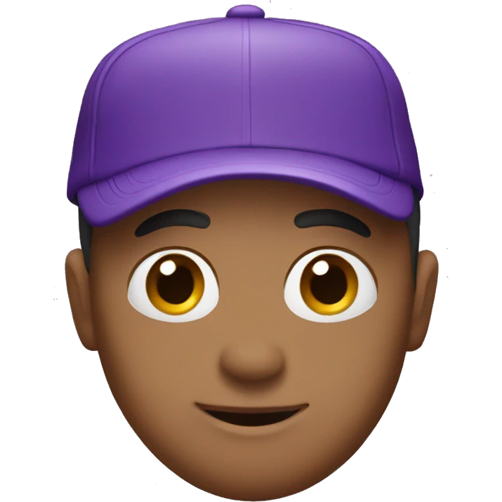 purple cap emoji