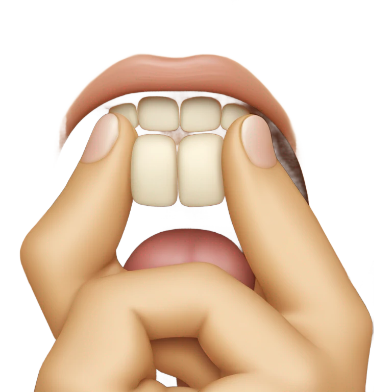 Nail bite emoji