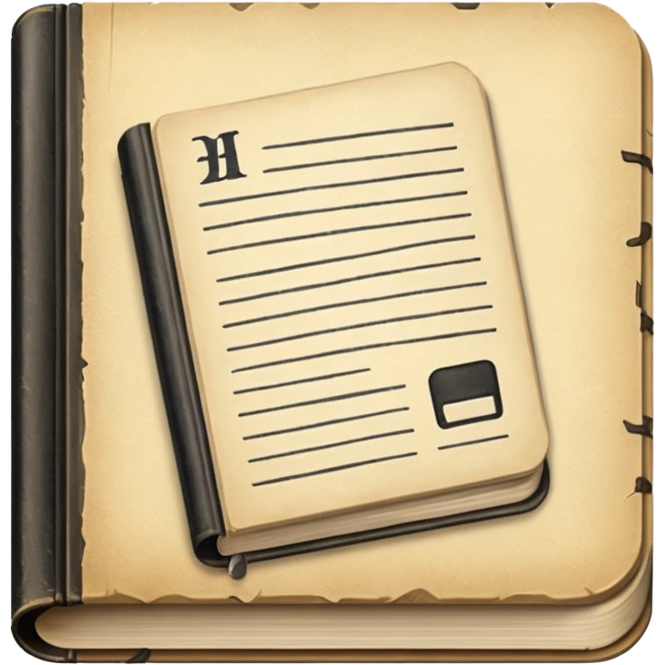 BLACK AND WHITE COLORLESS WRITTEN PAPER BOOK emoji