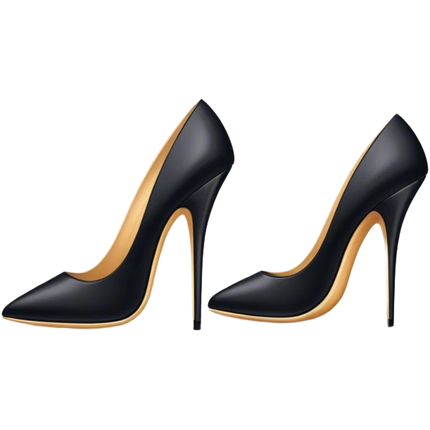 1990’s posh spice black stilettos emoji