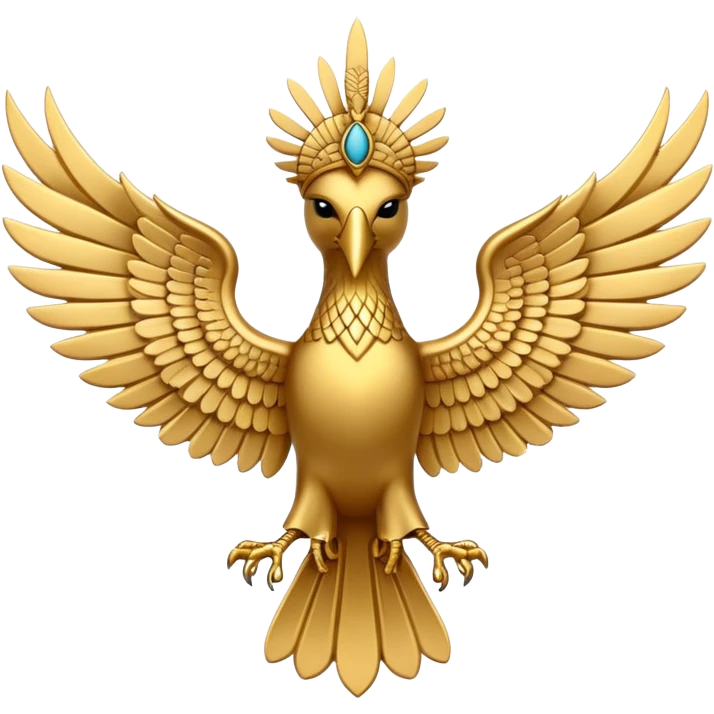 Simplified Faravahar with minimalist design emoji
