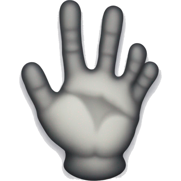 dark ghost hand emoji