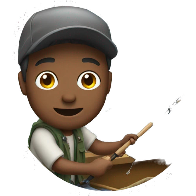 guy fishing off boat emoji