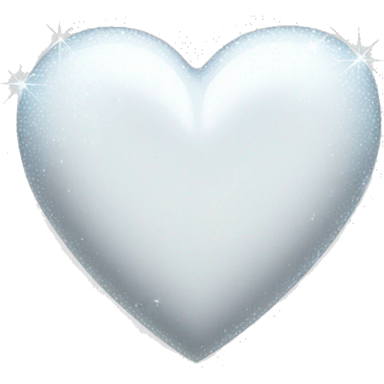 White heart with sparkles  emoji