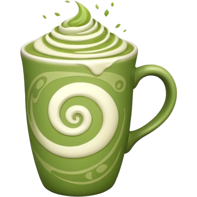 Matcha latte emoji