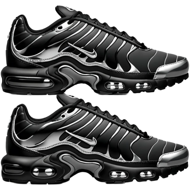 Nike Air Max Plus TN "Black Chrome" emoji