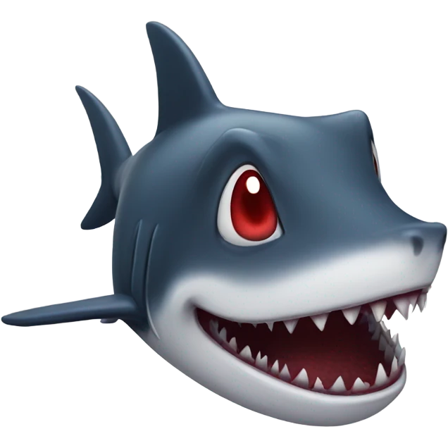 Vampire shark emoji
