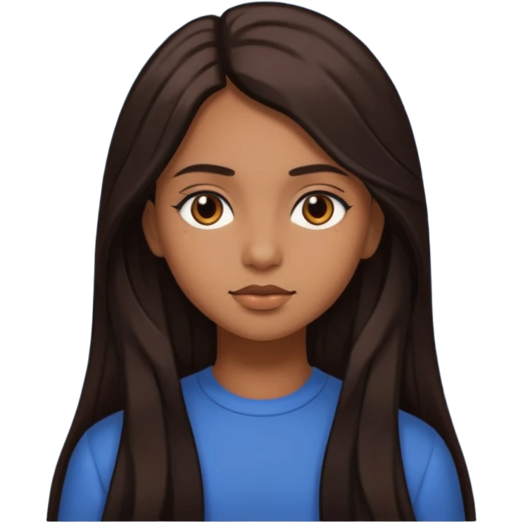 Brown girl aesthetic emoji