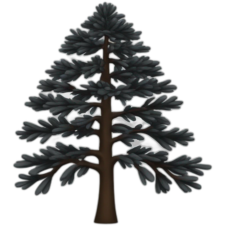 Sapin noir  emoji