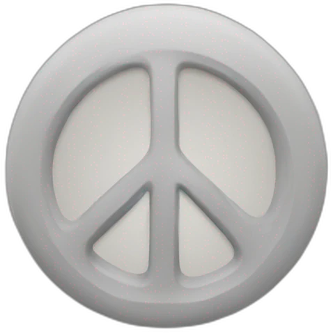 one peace emoji