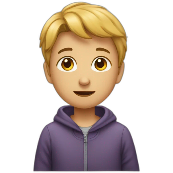 Un enfant qui a deux moignons et qui pleure emoji