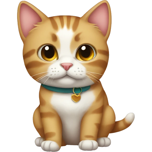 cute cat with bantie emoji