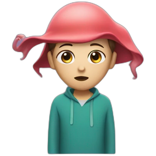 squid game character acting shy emoji
